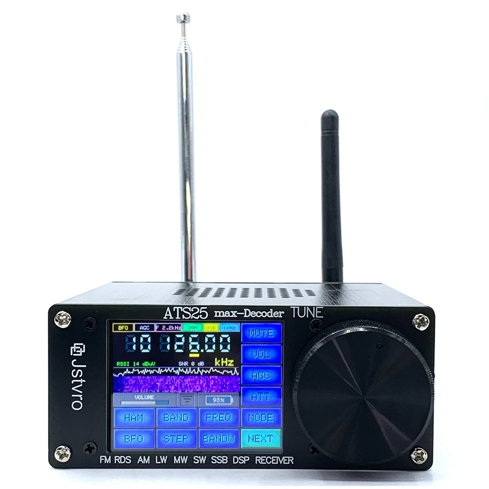 

SI4732 ATS-25 Max-Decoder Full Band Radio Receiver Adds CW RTty Decoding Function FM RDS AM LW MW SW SSB DSP Receiver