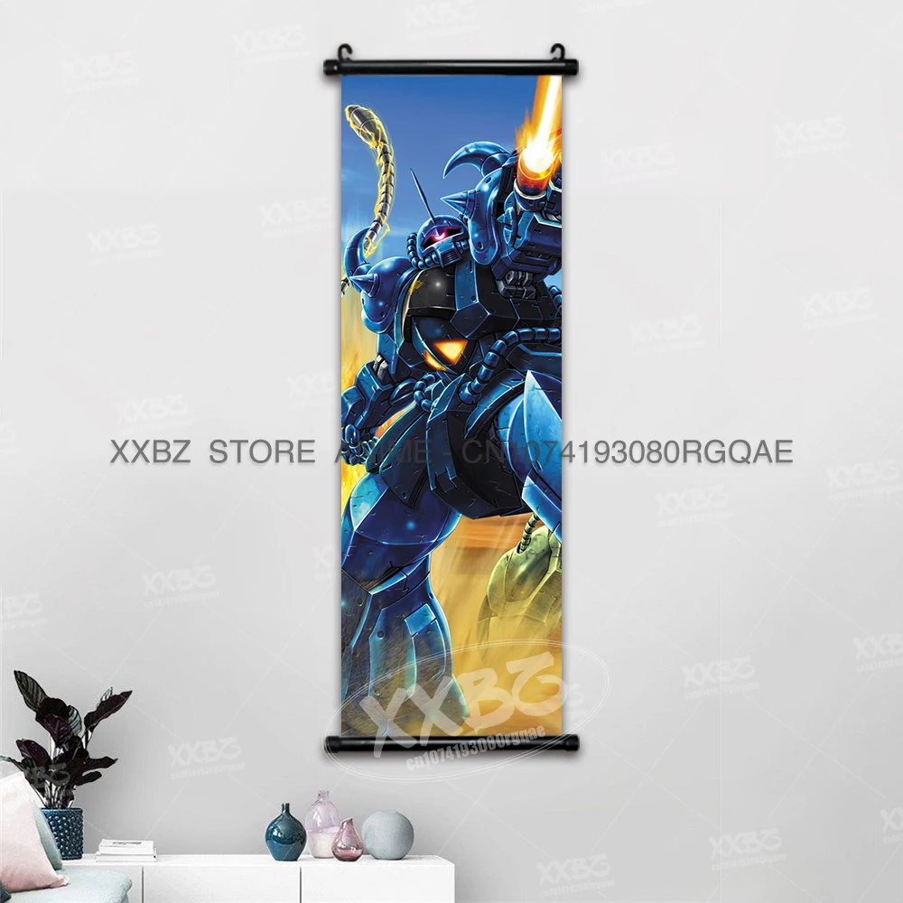 Anime Gundam Scrolls Wall Art - Mobile Suit Freedom & Destiny Hanging Decor Poster