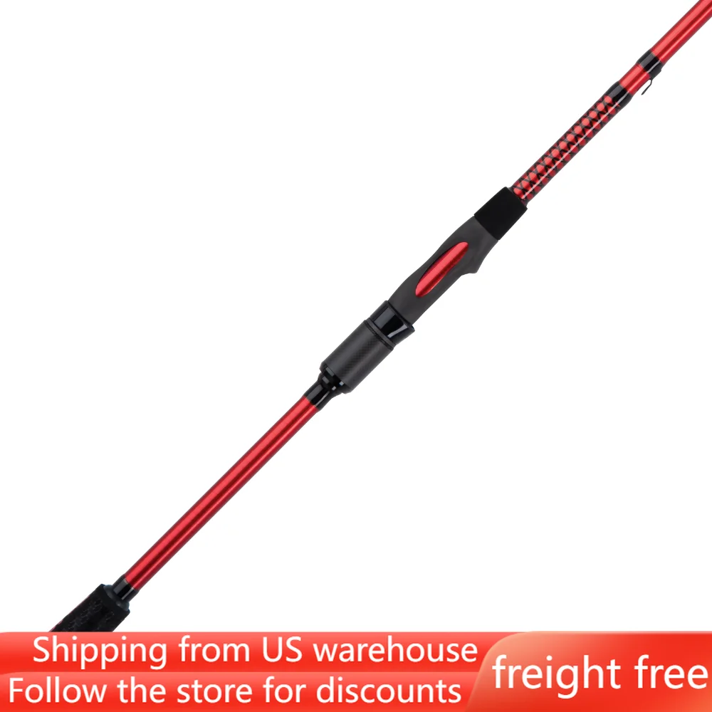 

fishing rod,7’ Carbon Spinning Rod, Two Piece Spinning Rod, freight free