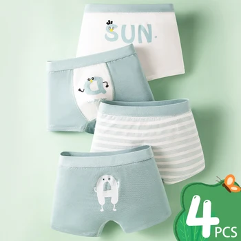 Boxer per bambini Intimo in cotone Simpatico cartone animato Veicolo Pantaloncini per bambini Panda Modello semplice Mutande Mutandine morbide per ragazzo 3-12 anni