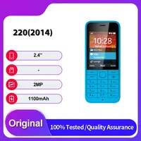 Original Unlocked 220 Dual Sim 2014 GSM 900/1800 Bluetooth Mobile Phone Russian Arabic Hebrew Keyboard Made in Finland