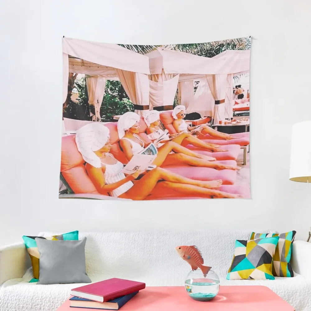 

BY THE POOL Tapestry Anime Decor Luxury Living Room Decoration Tapestry