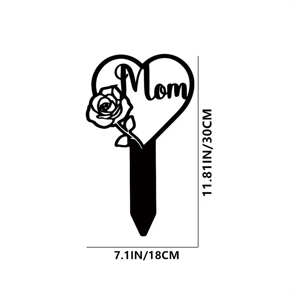 HelloYoung Memorial Grave Markers Heart Memorial Plaque Stake Sympathy Grave Plaque Stake Cemetery Garden garden art decor