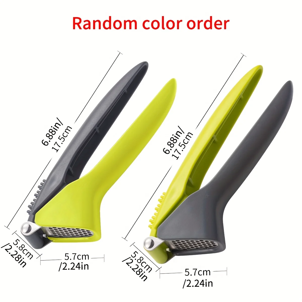 1pc Manual Garlic Press & Mincer - Efficient Garlic Crusher for Kitchen, Easy to Clean, Garlic Grinder, Kitchen Gadget