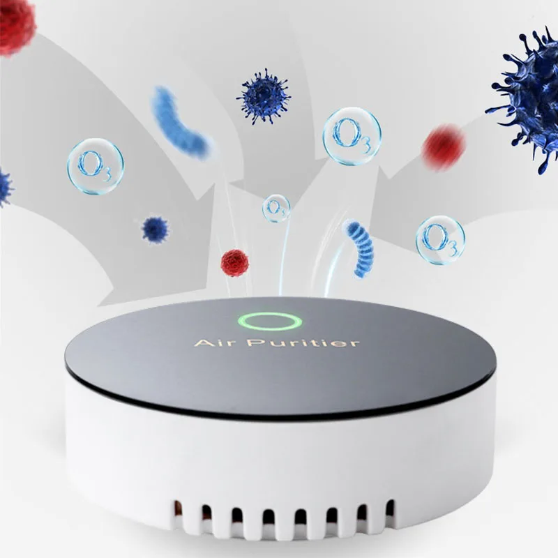 Air Purifier Air Freshener Portable Negative Ion Generator Filter Smoke Dust Odor Formaldehyde Remover Car Toilet Pet Deodor
