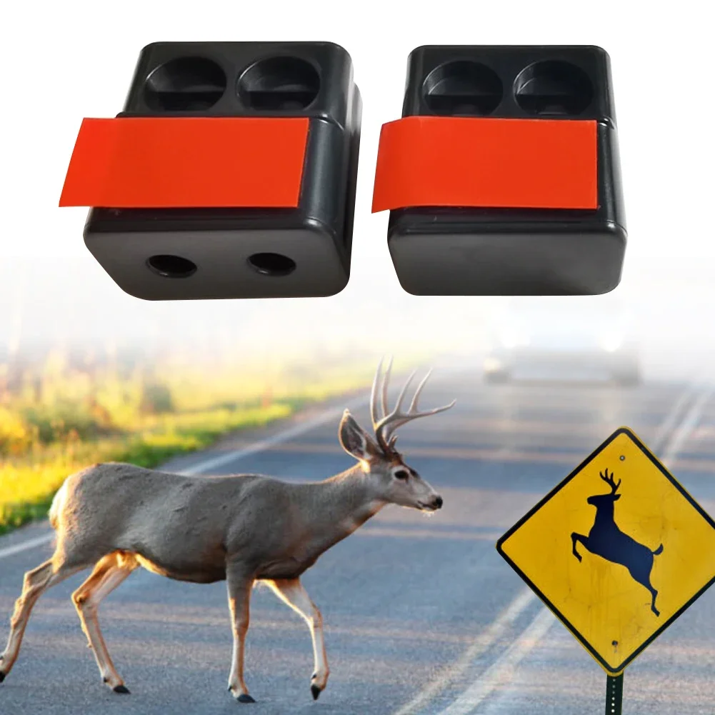 

2Pcs Car Ultrasonic Physical Sirens Warning Whistle Device Animal Repelling Outdoor Safety Mini Car Whistle Waterproof Save Deer