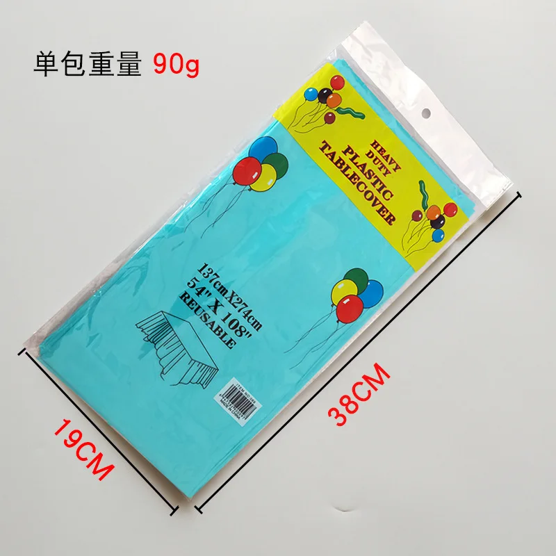 Rectangular Tablecloth Disposable Tablecloth Table Cloth 1pc Reusable Tablecloths 137x274cm BPA Free Plastic Dining Table Cover Cloth Parties Picnic Camping Outdoor