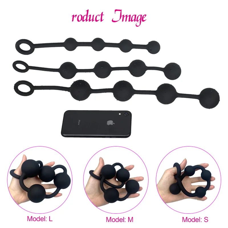 Anal Sex Toys Anal Plug Buttplug Silicone Anal Balls for Adults Erotic Toy Big Butt Plug Beads Plugs Dilator