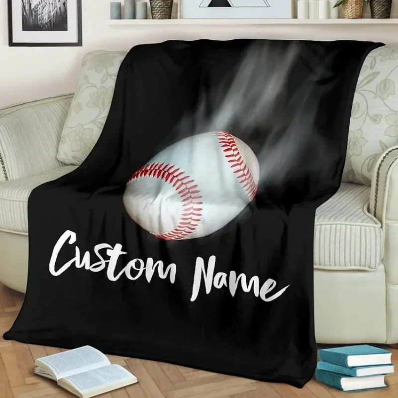 

Personalized Baseball Blanket For Comfort & Unique /60x80 inches
