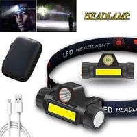 1-5PCS Rechargeable COB LED Headlamp Strong Magnetic Powerful Headlight Super Bright Waterproof Head Torch For Outdoor Fishing