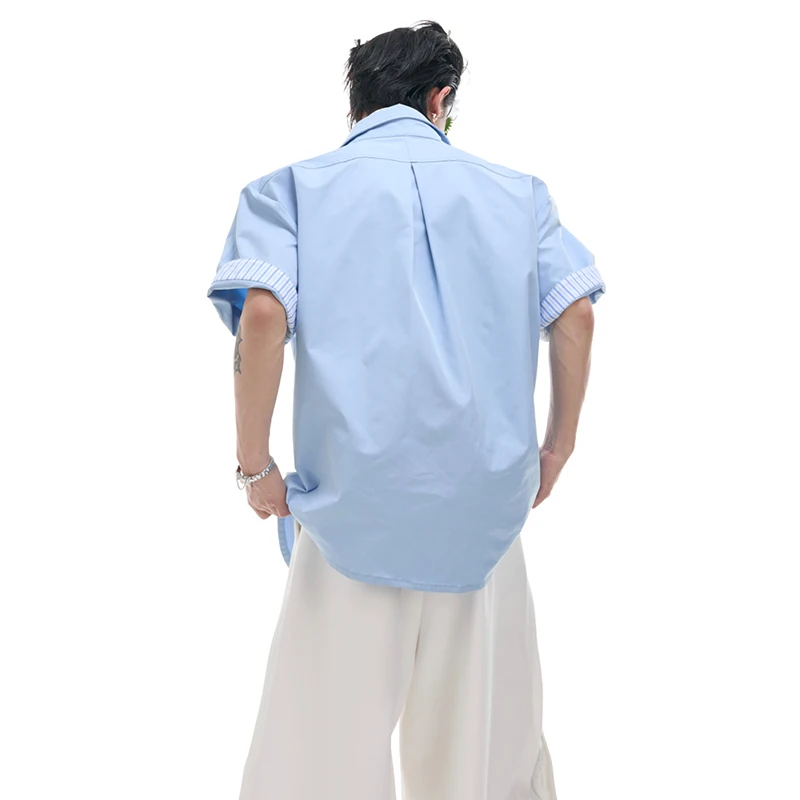 LUZHEN, camisas de manga corta con diseño falso Original