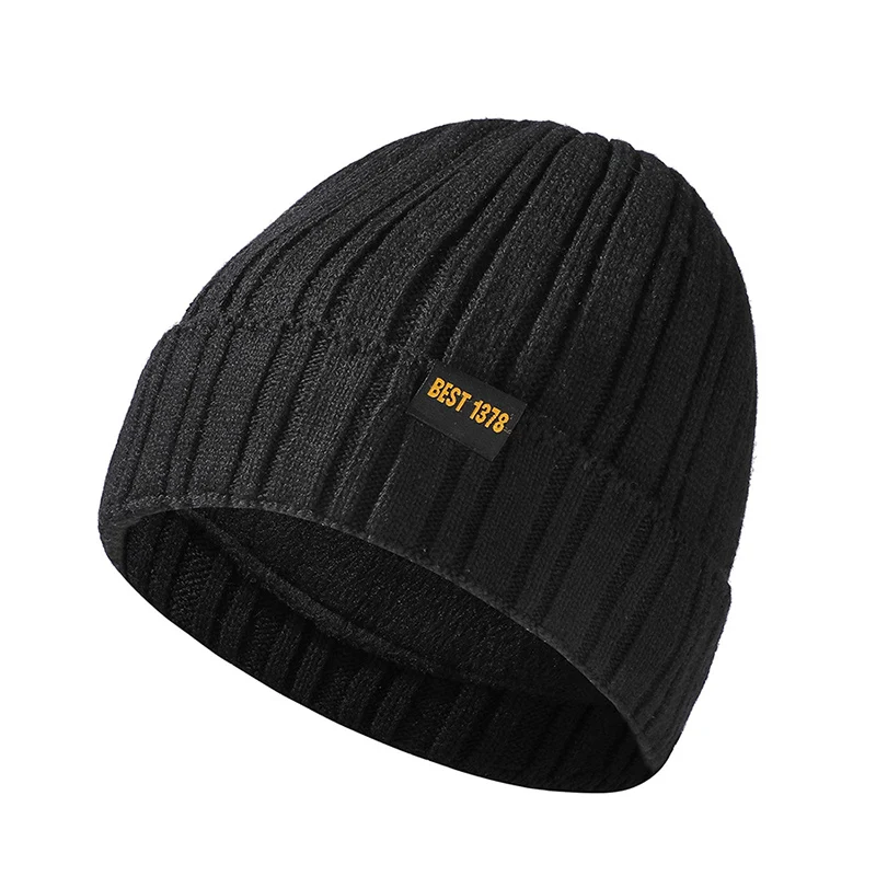 

Fashion Brand Designer Beanies For Men Solid Color Winter Hat Women Knitted Cashmere Cap Keep Warm Casual Adult bonnet hiver