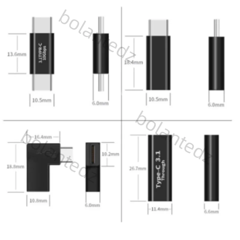 Universal USB-C Male-to-Female Expansion Adapter