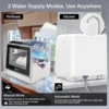 Portable Dishwasher Countertop, WIFI Smart Dishwasher, Compact Dishwashers with 5L Built-in Water Tank, 6 Programs, 360° Dual 6
