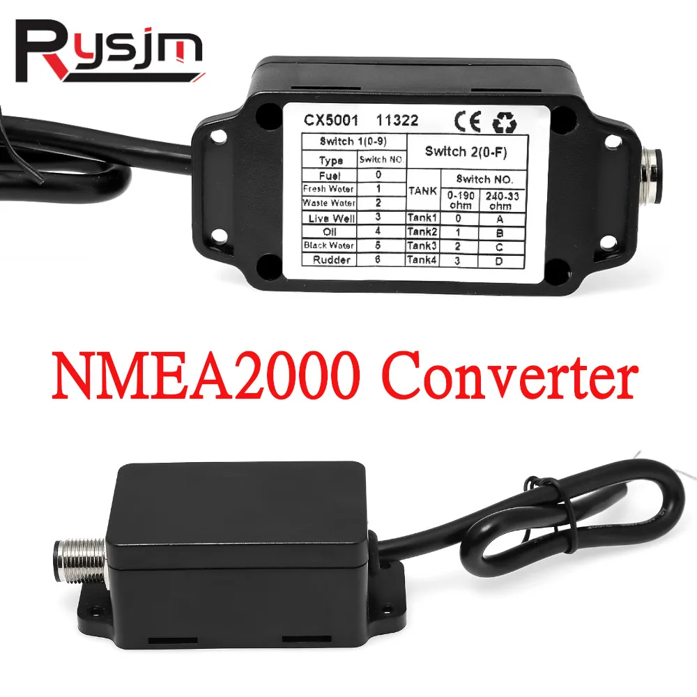 HD NMEA 2000 Converter Connector Cable Adapter 0-190 ohm 240-33 ohm ...