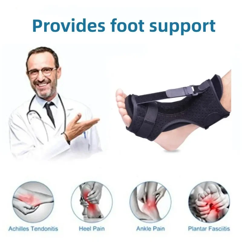 Ankle brace 1PC Plantar Fasciitis Night Splint Adjustable Ankle Brace Foot Drop Brace for Plantar Fasciitis Arch Foot Pain Achilles banket