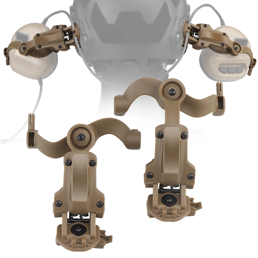 

Адаптер для дуговой направляющей, аксессуары, многоугольный Быстрый Шлем, подвеска для наушников, кронштейн, наушники, поддержка для тактического пикапа, гарнитуры