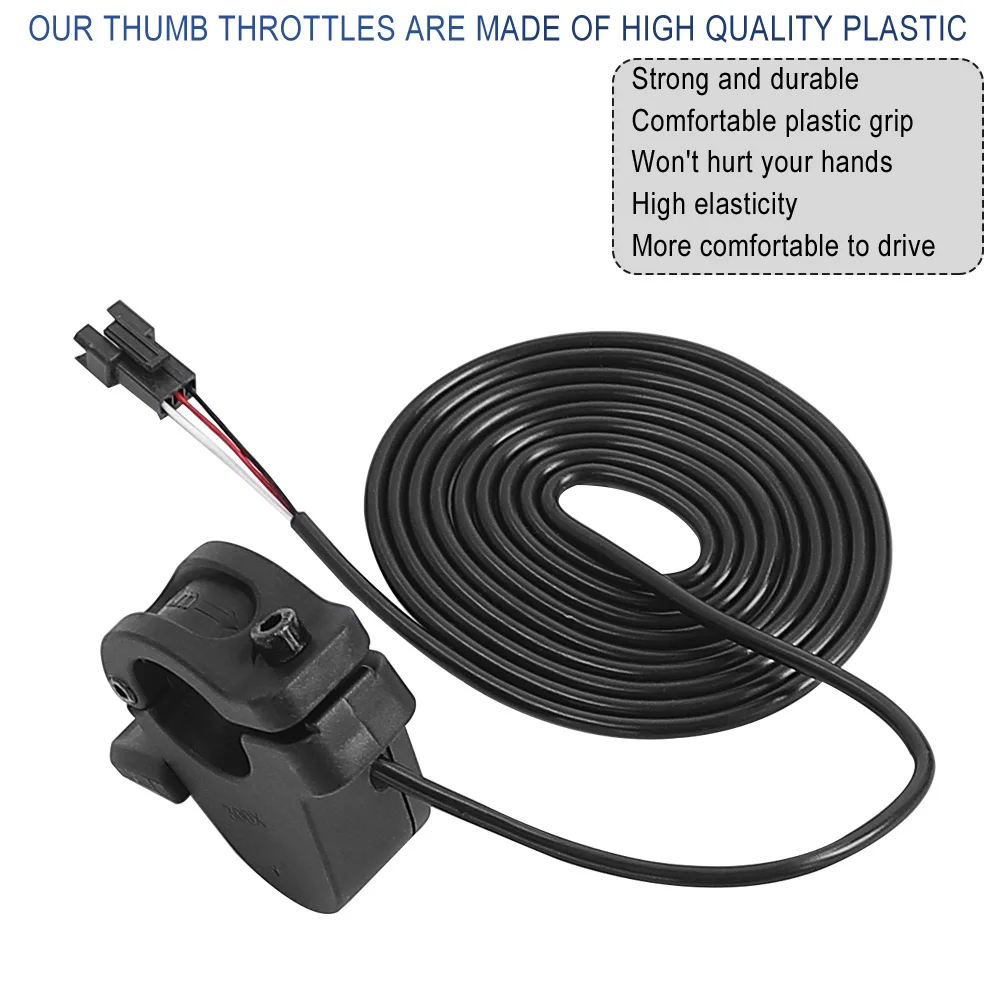 Universal 300X Rechts/Links Hand Gas Elektrische Roller Daumen-drossel für 24V 36V 48V 72V elektrische Fahrrad Beschleuniger Teile – Detail 13
