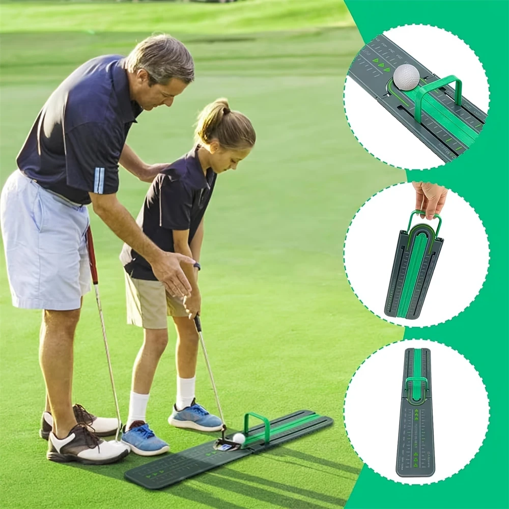 PortableGolfPuttingTrainerwithPrecisionDistanceDrillsand