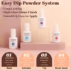 20pcs Dip Powder Nail Kit with 16 Brown Pink Colors Air Dry Dipping Powder and Dip Liquid Set for Nail Art Manicure 3