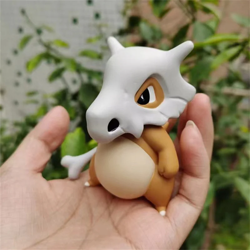7Cm Pokemon Cubone Action Figure Toys Kawaii Figurine Cartoon Dinosaur Model Car Ornament Statue Decoration Gifts