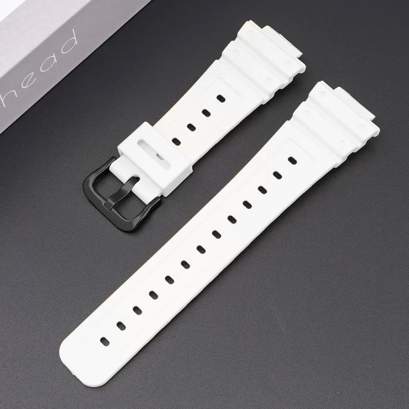 Silicone Soft Resin Watch Strap - 16mm Premium Wrist Band