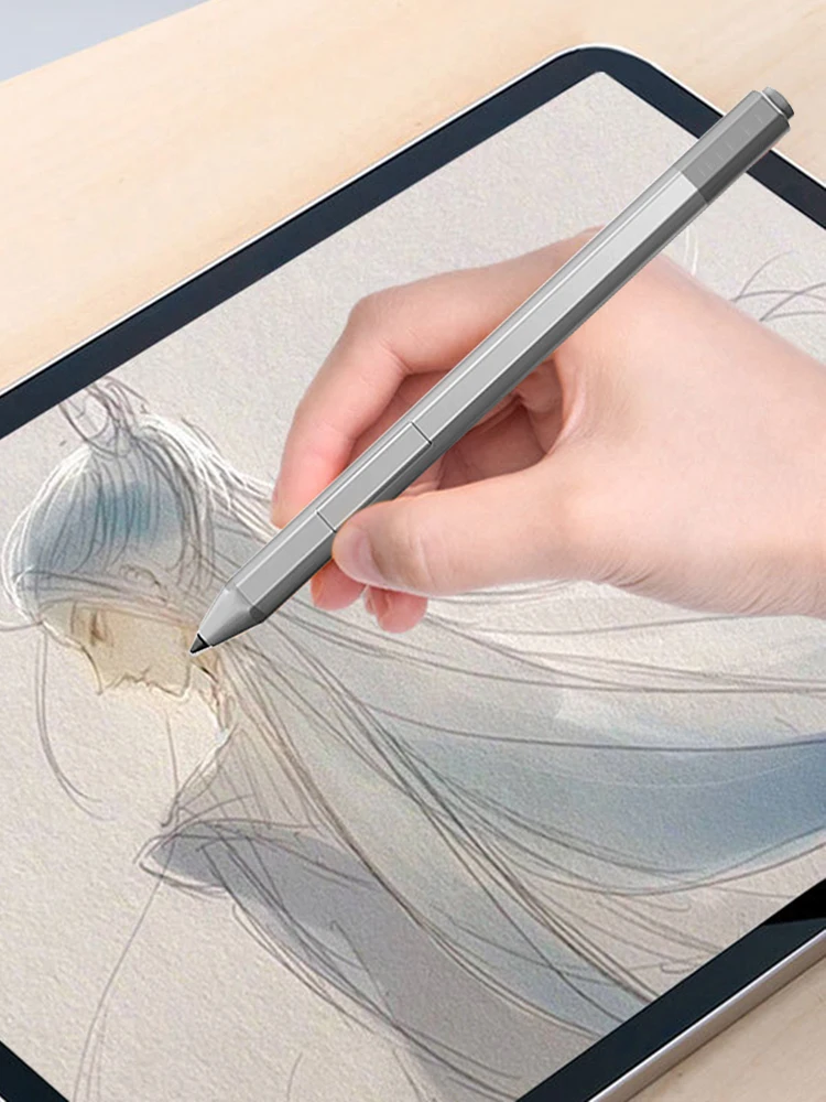 액티브 스타일러스 펜 액티브 디지털 펜슬 4096 압력 감지 블루투스 호환 터치 스크린 스타일러스 펜 아이디어패드 플렉스 5용