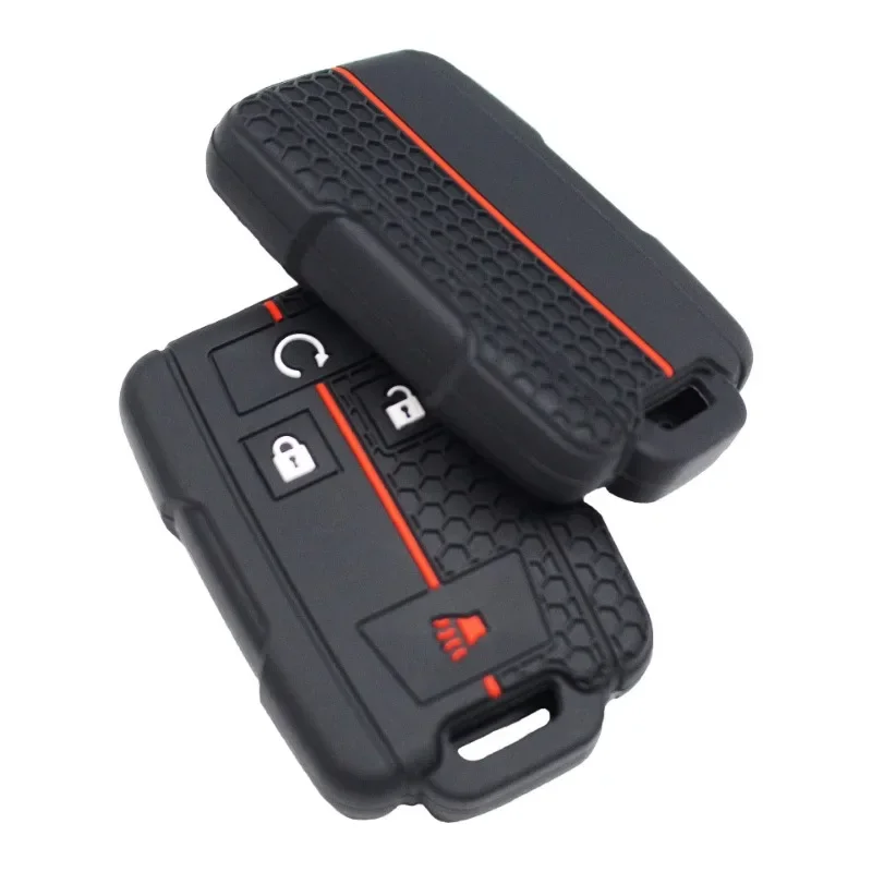 Silicone car key case for Chevrolet Colorado Silverado 1500 2500HD 3500HD GMC Yukon Sierra Canyon remote key protector key case cover key case remote control case cover