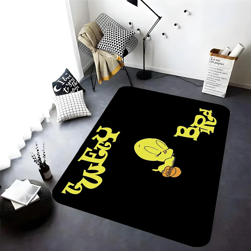 Looney Tunes T-Tweety Bird Hallway Carpet Washable Non-Slip Living Room Sofa Chairs Area Mat Kitchen Doormat Area Rug 5