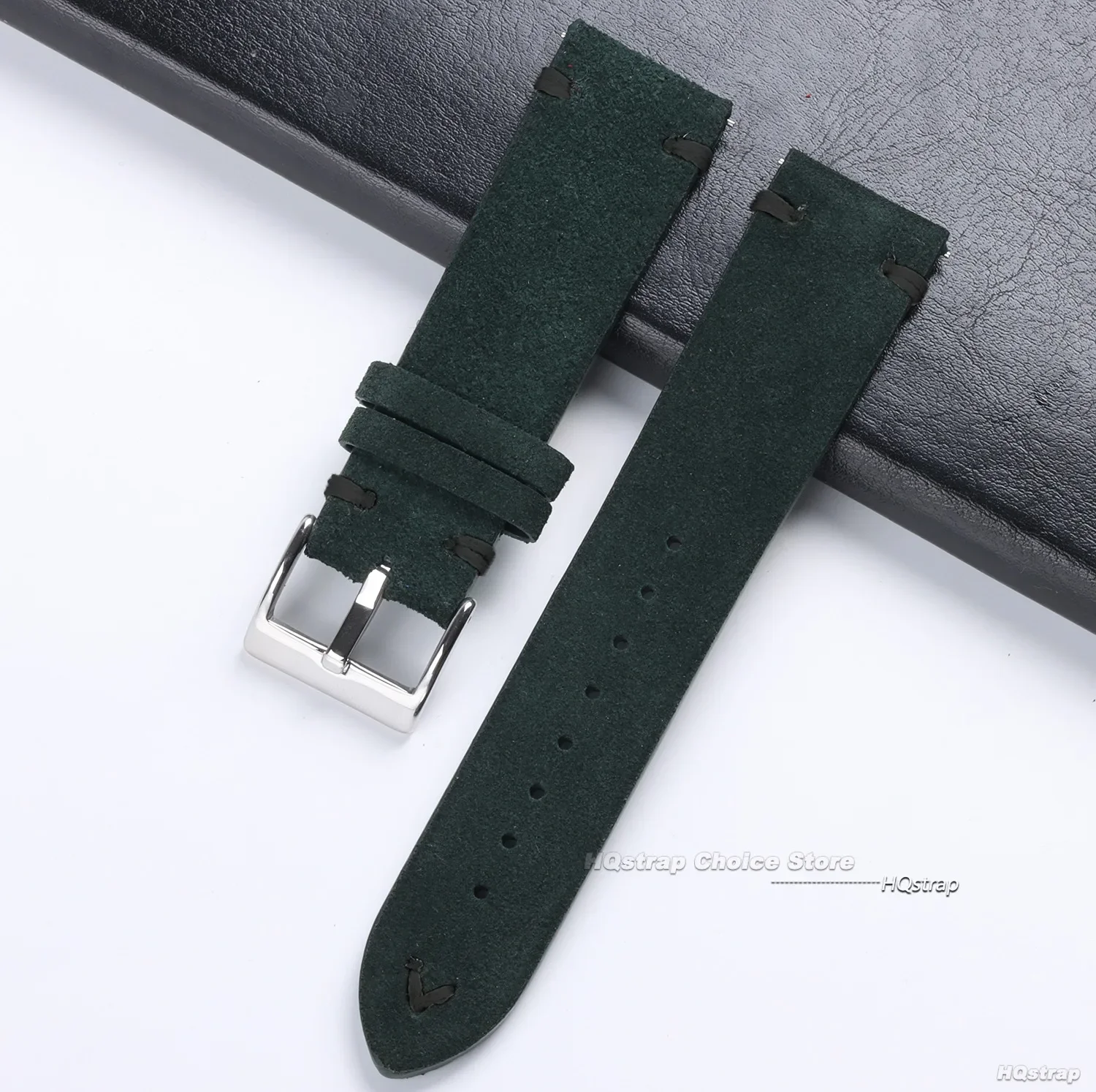 Vintage Suede Leather Quick Release Watch Strap - Sport Bracelet Replacement