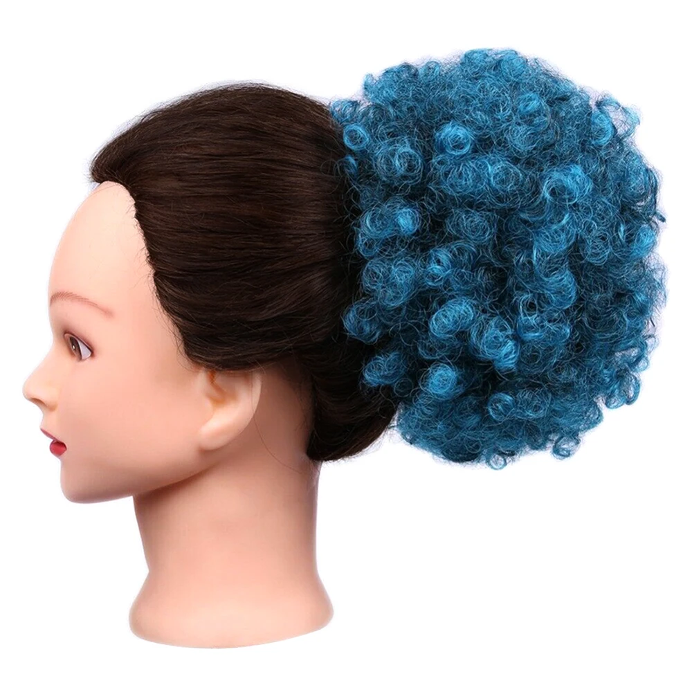 Afro Puff Synthetic Puff Hair Bun Fashion Fluffy Afro Ponytail Drawstring Ponytail 8Inch Chignon Clip Hair Scrunchies Extensions