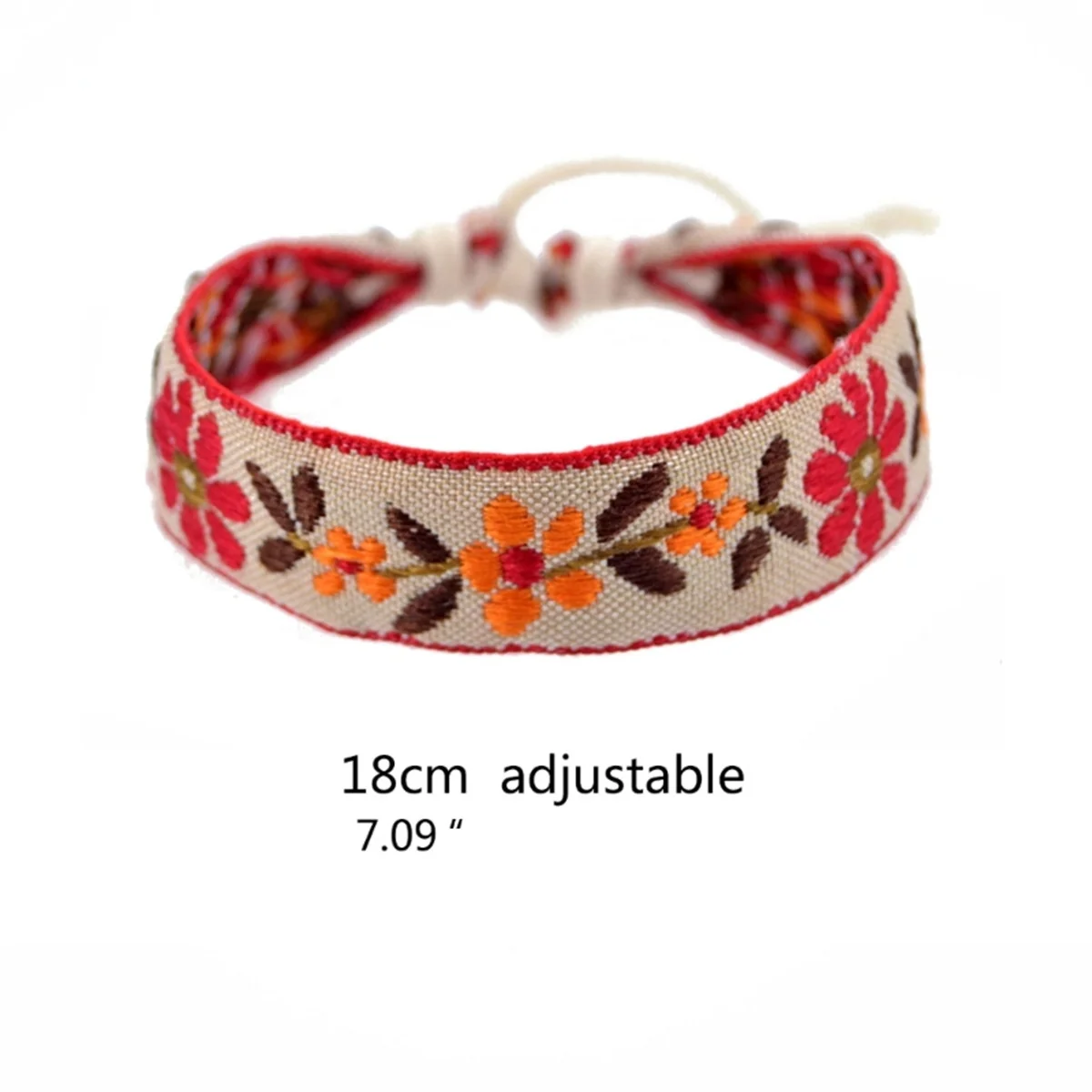Boho Strawberry Flower Bracelet - Handmade Kids Friendship Wristband