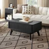 Brooklyn Lift Top Coffee Table for Living Room, Mid Century, Modern Farmhouse with Lifting Tabletop & Hidden Storage, Fluted Pa 3
