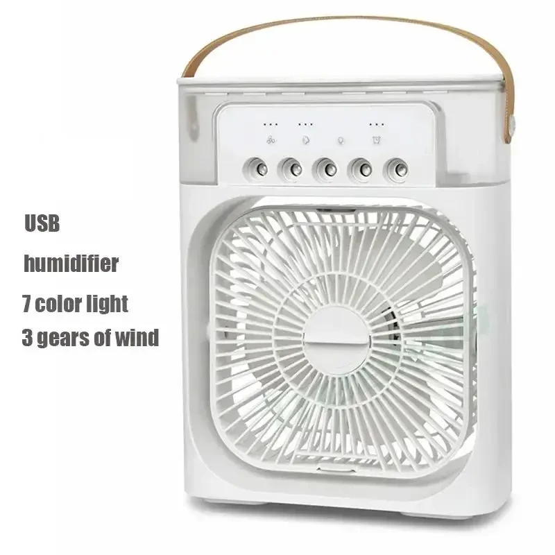 3-in-1 Air humidifier Cooling USB fan Water mist Small refrigeration Air conditioner Mini fan Water cooled silent air cooler 5