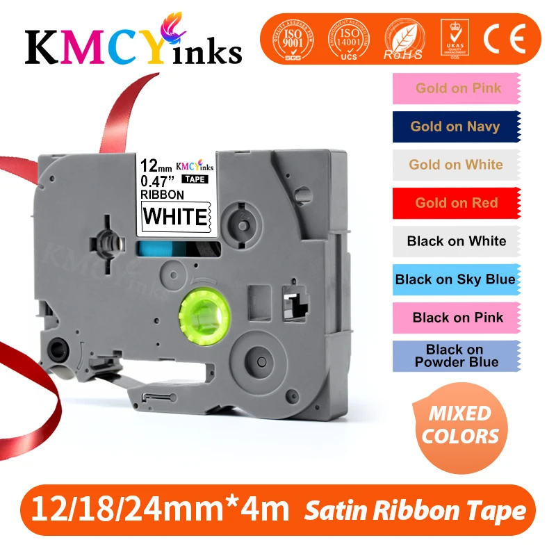 5x Pristar kompatibel Textil-Schriftband für Brother P-touch TZe-R531 TZe-RE31 TZe-RE34 TZe-RN34 TZe-RW34 Tz Tape 12mm 0,47 für Brother PT-H100LB PT-H200 PT-H107B PT-H105 PT-H101 PT-300BT PT-D210