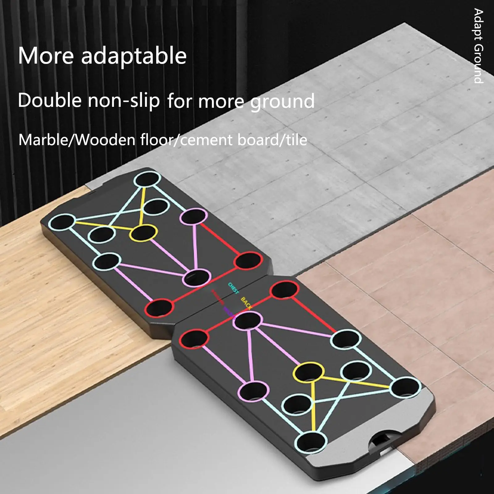 Folding Push Up Board Support Muscle Exercise Multifunctional Table Portable Fitness Equipment Abdominal Enhancement Support folding push up board