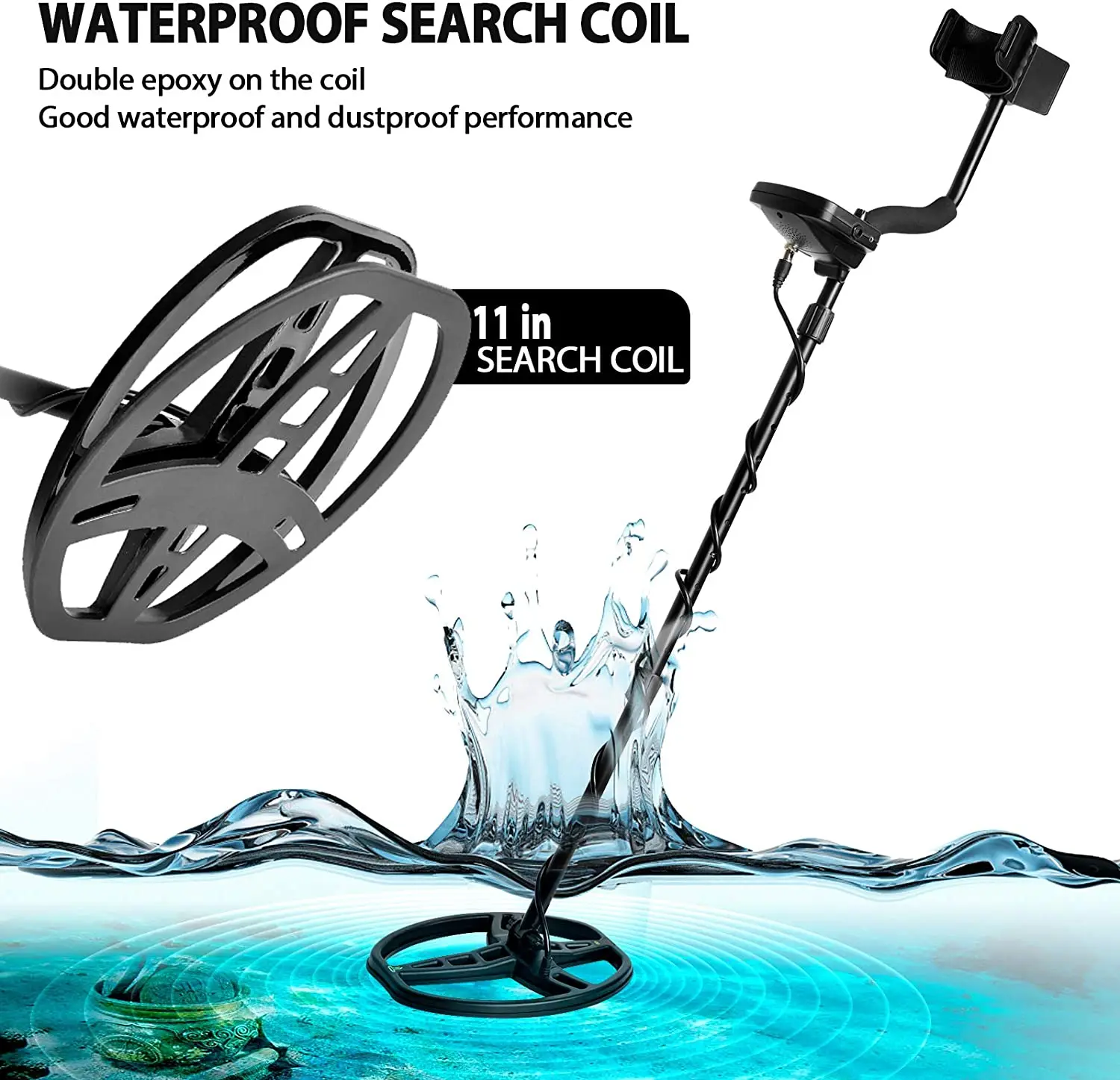 Metal Detector Underground Professional Depth 2 5m Search Finder Gold Treasure Hunter Detecting Pinpointer Waterproof TX