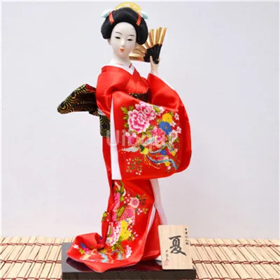 Description Picture 3 of itemGeisha Japanese kimono doll puppet seafood sushi shop restaurant decorate tool cute toy embellishment ornaments gift crafts 1-28