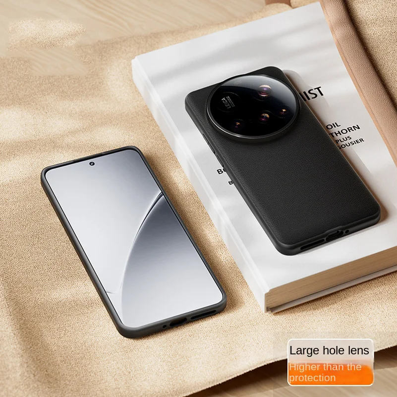 جلد عادي فاخر يرتفع فوق العدسة لحماية حافظة هاتف ا...