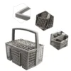 Parts Cutlery Basket Replacement 1pc Dishwasher Fittings For Bosch SMZ5100 For Siemens SZ73100 Gray Plastic Practical 4