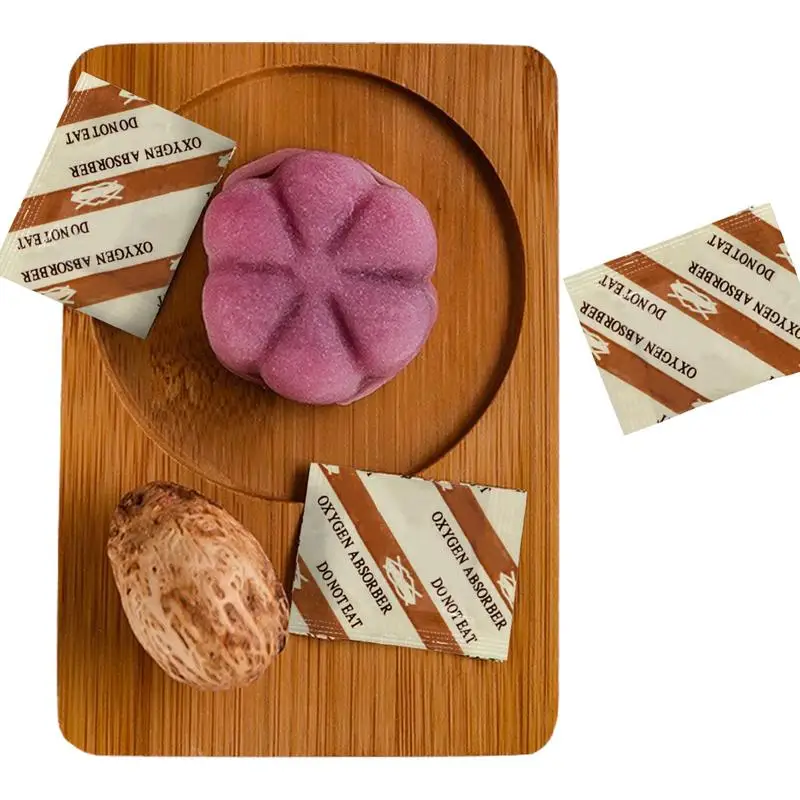Food Grade Deoxidant Oxygen Absorbers 100/300Bags For Mooncake Long Term Food Storage Saver CO2 Absorber Prevent Rust Moist oxygen absorber for food