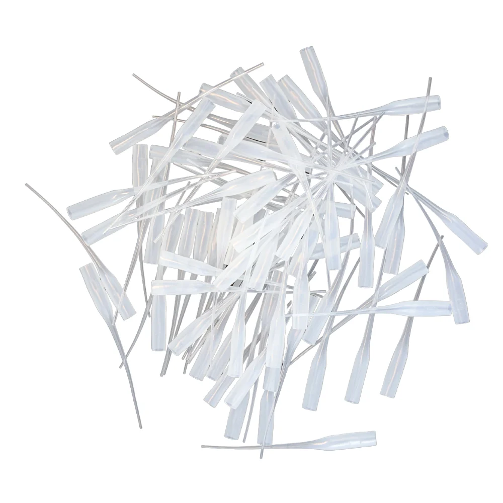 100pcs 502 도구 바늘 튜브 인스턴트 슈퍼 접착제 떨어지는 튜브 노즐 접착제 병 뚜껑 카테터 Dropper