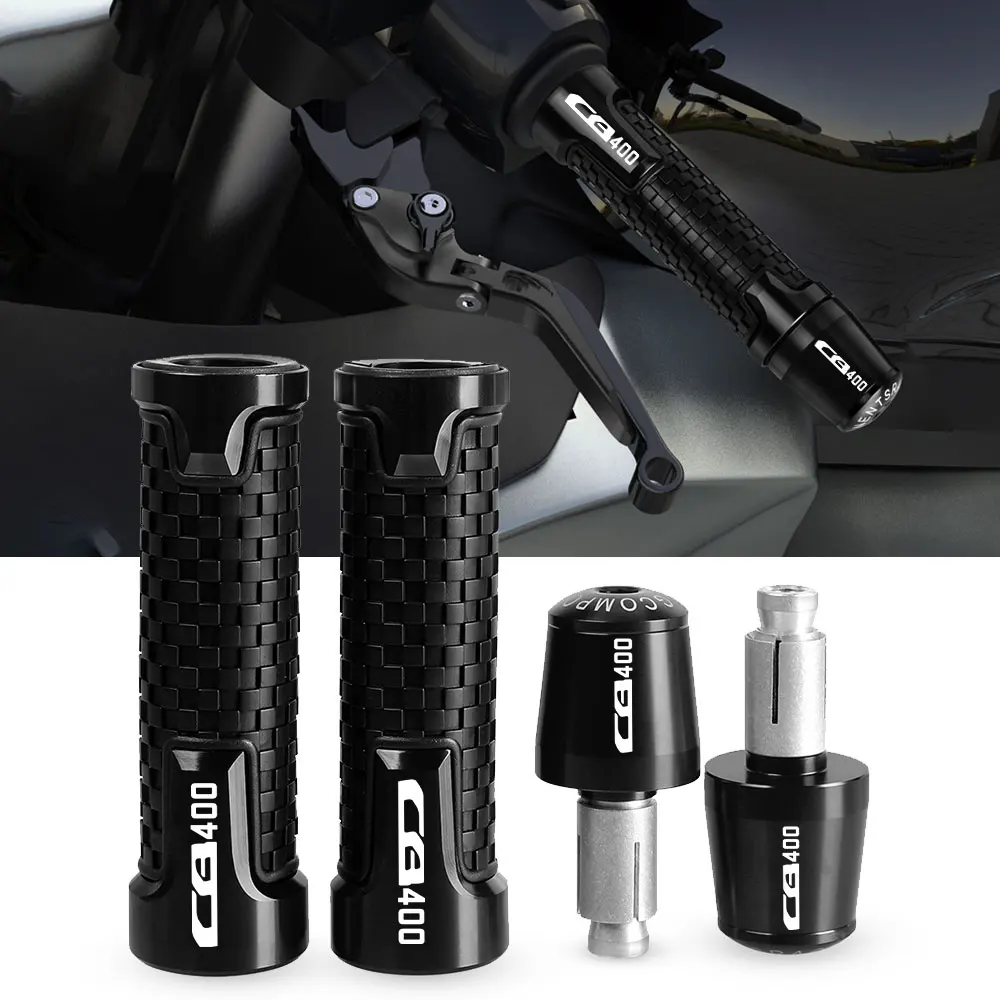 

Handle Grips Ends 7/8" Handlebar Rubber Gel Hand Grips Brake Hands FOR HONDA CB400 1992 1993 1994 1995 1996 1997 1998 1999 2000