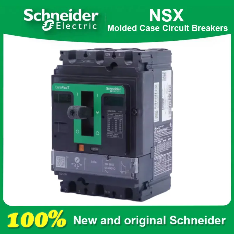 

100% New and Original Schneider Electric NSX100N 160N 250N 400N 630N Type 4P Molded Case Circuit Breaker