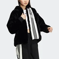 Veste de sport pour femme Adidas Originals Authentic Imitation Fur Side Zip IC8130 3