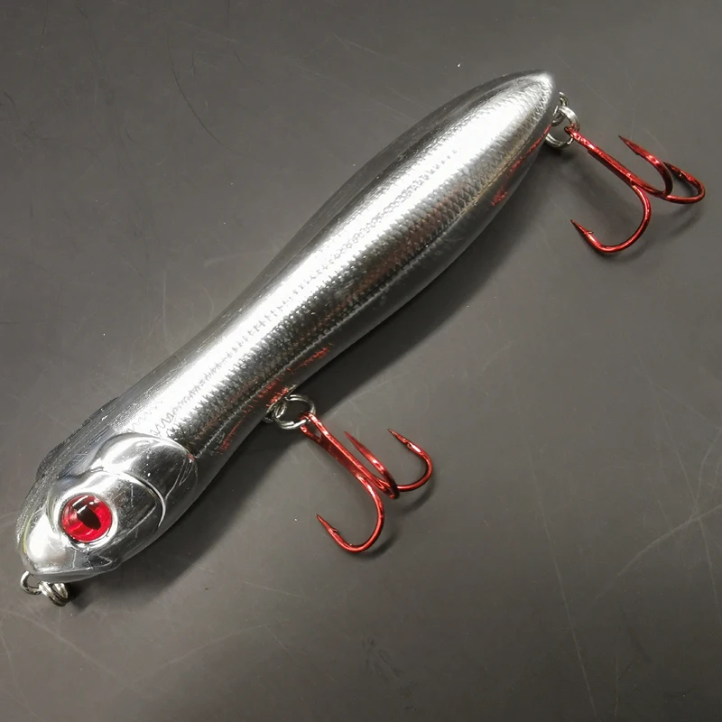 Leurre De Pêche EZ Lures – 140mm, 50g, Flottant, Fait Main, Noir, US
