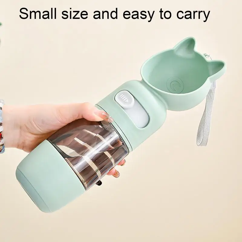 Dog Water Bottles For Walking Leak Proof Pet Travel Drinking Bottle With Food Container Lightweight Pet Dispenser Drinking Bowl