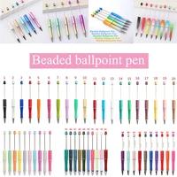 100Pcs Bead Pens Wholesale Creative Plastic Beaded Pen Ballpoint Pen Printable Beadable Pen DIY Gift for Student Office Supplies 1