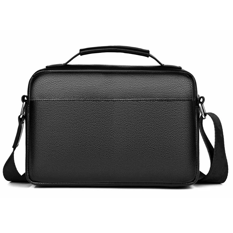 Men's Crossbody Bag Horizontal Style Casual Handbag Fashion Business Large Capacity Bag
