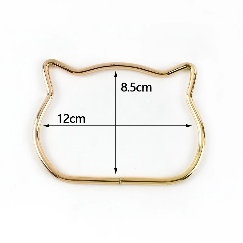 1Pc rotondo a forma di D borsa in legno manico anello in metallo maniglie per borse sostituzione borsa fai da te bagagli accessori artigianali fabbricazione di borse